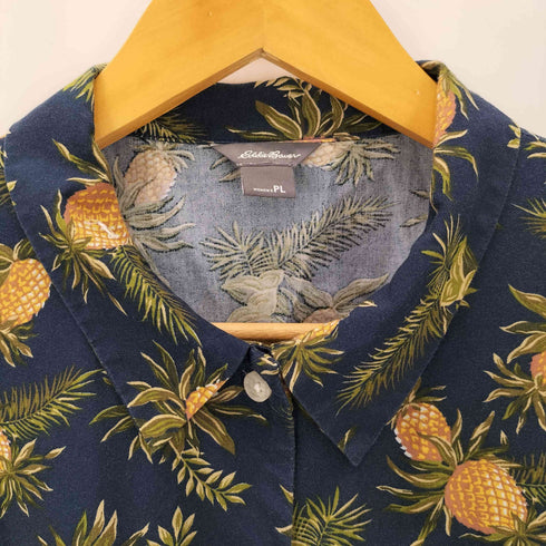 エディーバウアー Eddie Bauer パイン柄シャツワンピース レディース