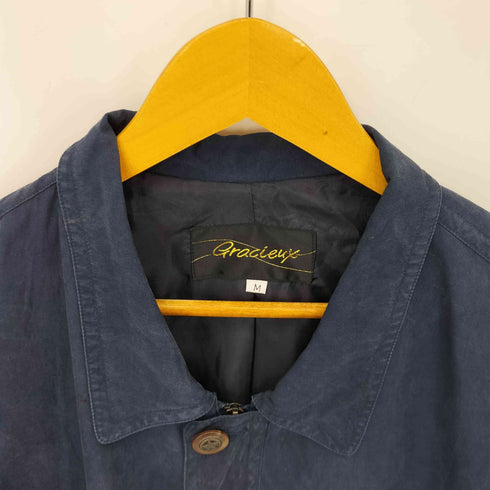 GRACIEUX シルク ジップフライ カバーオール メンズ import:M