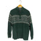 エルエルビーン L.L.Bean 総柄 ハーフジップ コットンニット メンズ JPN:L