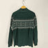 エルエルビーン L.L.Bean 総柄 ハーフジップ コットンニット メンズ JPN:L