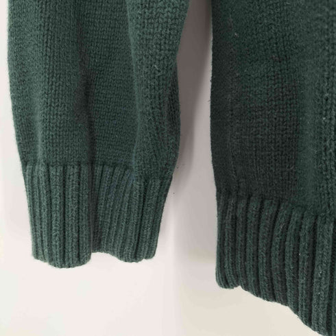 エルエルビーン L.L.Bean 総柄 ハーフジップ コットンニット メンズ JPN:L