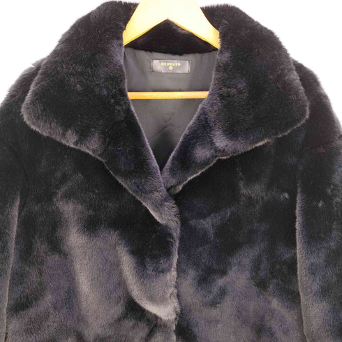 HEURUEH エコファー ロングコート レディース import:M