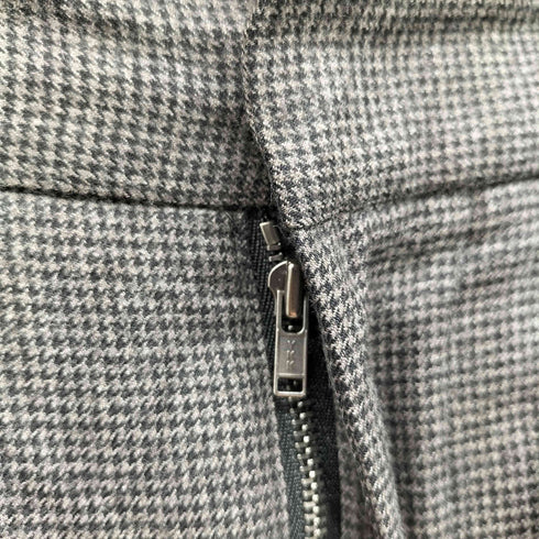 マーガレットハウエル MARGARET HOWELL 20AW FINE FLANNEL 千鳥格子 1タック ウールスラックスパンツ レディース JPN:1