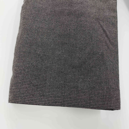 マーガレットハウエル MARGARET HOWELL 20AW FINE FLANNEL 千鳥格子 1タック ウールスラックスパンツ レディース JPN:1