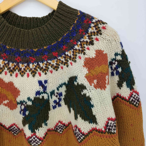 ギャップ Gap 90S OLD HANDKNIT ハンドニット ノルディック ニット レディース import:M