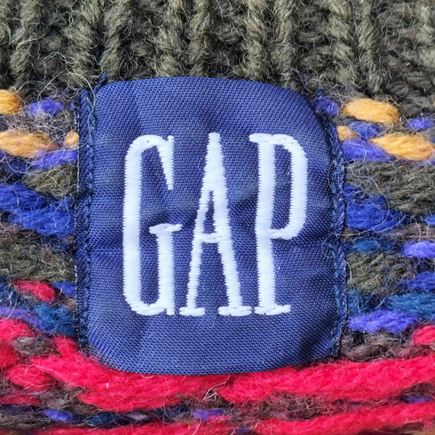 ギャップ Gap 90S OLD HANDKNIT ハンドニット ノルディック ニット レディース import:M