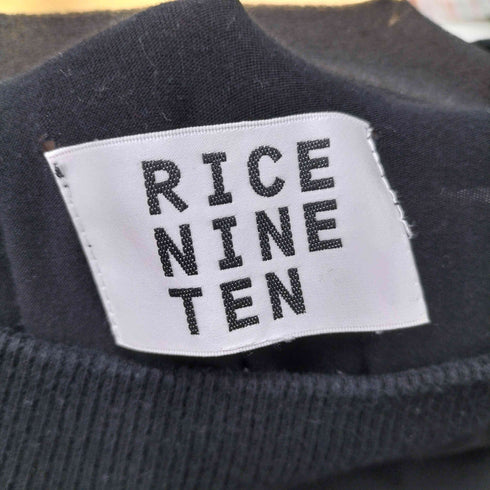 ricenineten フロントプリントカットソー メンズ