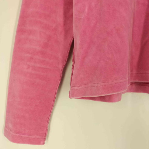 ソニアリキエル SONIA RYKIEL フランス製 フロント刺繍 ベロア ロングスリーブTシャツ レディース