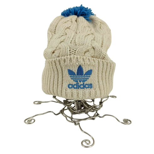 アディダス adidas トレフォイル刺繍 ポンポン アクリルニット帽 メンズ