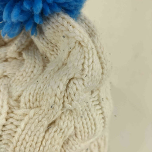 アディダス adidas トレフォイル刺繍 ポンポン アクリルニット帽 メンズ