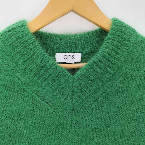 コス COS CROPPED V-NECK MOHAIR JUMPER レディース import:S