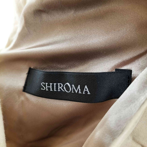 SHIROMA 異素材切替 ベルテッドワンピース レディース FREE