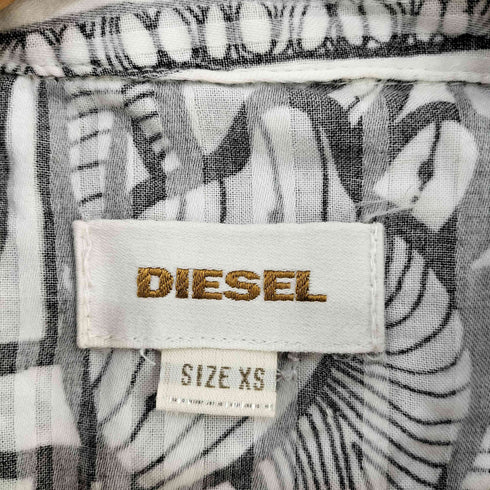 ディーゼル DIESEL 総柄 開襟シャツ レディース import:XS
