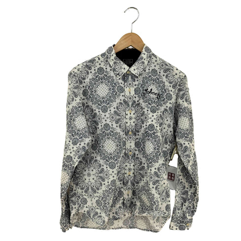 ショット Schott 猫目ボタン ペイズリー レギュラーカラーシャツ メンズ import:S