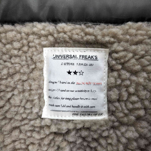 UNIVERSAL FREAKS 裏地 ボア ライナー 付き ラクーンファー 3WAY モッズコート メンズ