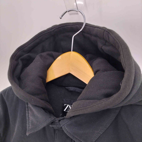ザラ ZARA DNWR レイヤード フード フラップポケット シャツ ジャケット メンズ import:S