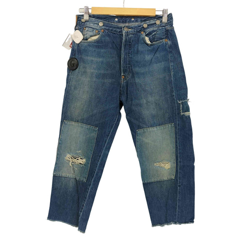 リーバイスヴィンテージクロージング Levis Vintage Clothing 1915年復刻モデル 501XX ボタンフライデニム パッチワーク ダメージ加工 メンズ W30