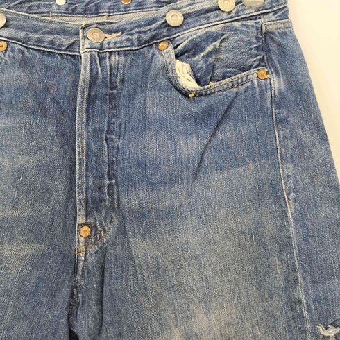 リーバイスヴィンテージクロージング Levis Vintage Clothing 1915年復刻モデル 501XX ボタンフライデニム パッチワーク ダメージ加工 メンズ W30