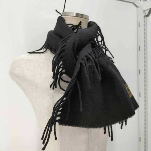 グレンプリンス Glen Prince スコットランド製 LAMBSWOOL フリンジマフラー レディース