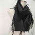 グレンプリンス Glen Prince スコットランド製 LAMBSWOOL フリンジマフラー レディース
