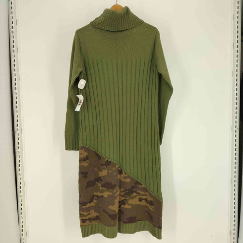 アヴィレックスベル AVIREX Belle TURTLE SWITCHING CAMO KNIT ONEPIECE タートル スウィッチング カモ ニット ワンピース レディース import:S