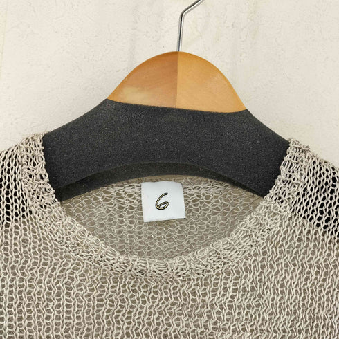 ロクビューティーアンドユースユナイテッドアローズ 6 BEAUTY & YOUTH UNITED ARROWS RAYON NYLON BRIGHT MESH KNIT レディース
