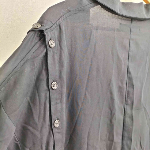 ノットコンベンショナル NOT CONVENTIONAL ショルダーボタンデザイン ギミック ロングシャツ ワンピース ユニセックス メンズ FREE