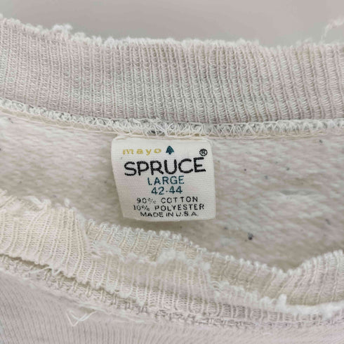 スプルース SPRUCE 60S USA製 ブランク ラグランスリーブ スウェット ヴィンテージスウェット ボロ メンズ import:L