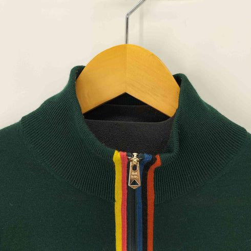 ポールスミス Paul Smith アーティストストライプポイントジップアップニット メンズ import:M