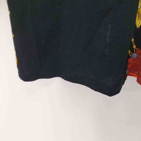 ジャンニヴェルサーチ GIANNI VERSACE 総柄デザイン S/S ポロシャツ メンズ
