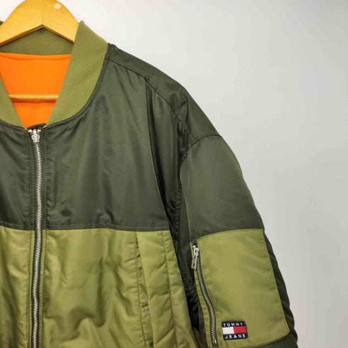 トミージーンズ tommy jeans リバーシブルボンバージャケット ナイロン フリース MA-1 フライトジャケット メンズ import:XL