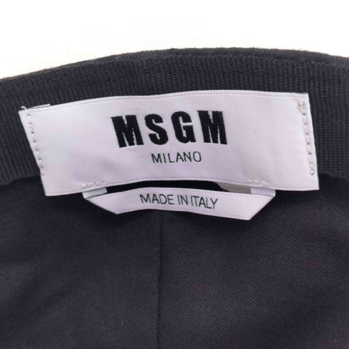 エムエスジーエム MSGM ロゴ刺繍キャップ メンズ