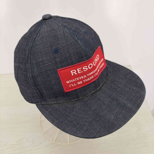 リサウンドクロージング RESOUND CLOTHING ロゴ刺繍デニムキャップ メンズ