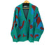 ザラ ZARA ABSTRACT JACQUARD CARDIGAN メンズ L-XL