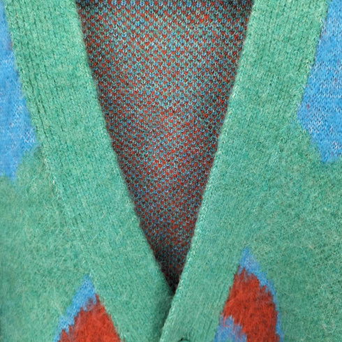 ザラ ZARA ABSTRACT JACQUARD CARDIGAN メンズ L-XL