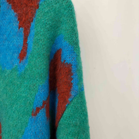 ザラ ZARA ABSTRACT JACQUARD CARDIGAN メンズ L-XL