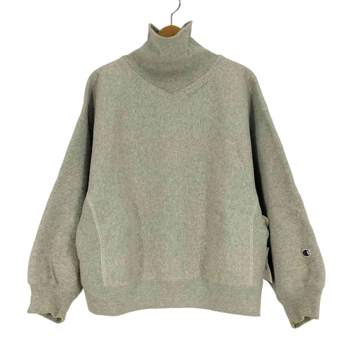 チャンピオン Champion 青単 復刻 REVERSE WEAVE RW TURTLENECK SWEATSHIRT リバースウィーブ ロゴ 刺繍 タートルネック スウェット レディース import:M
