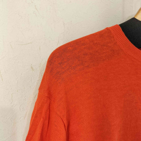 ビューティーアンドユースユナイテッドアローズ BEAUTY & YOUTH UNITED ARROWS 麻クルーネック6分袖ニットプルオーバー -UVケア/ウォッシャブル- レディース