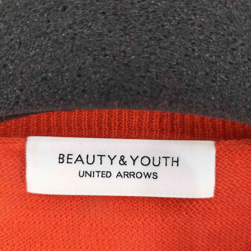 ビューティーアンドユースユナイテッドアローズ BEAUTY & YOUTH UNITED ARROWS 麻クルーネック6分袖ニットプルオーバー -UVケア/ウォッシャブル- レディース