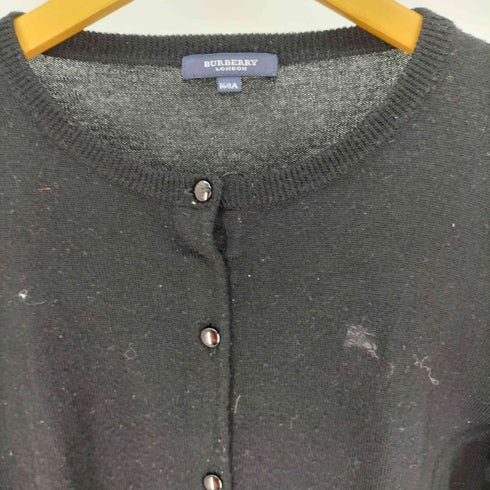 バーバリーロンドン BURBERRY LONDON ロゴ 刺繍 ウール ニット カーディガン レディース 160A
