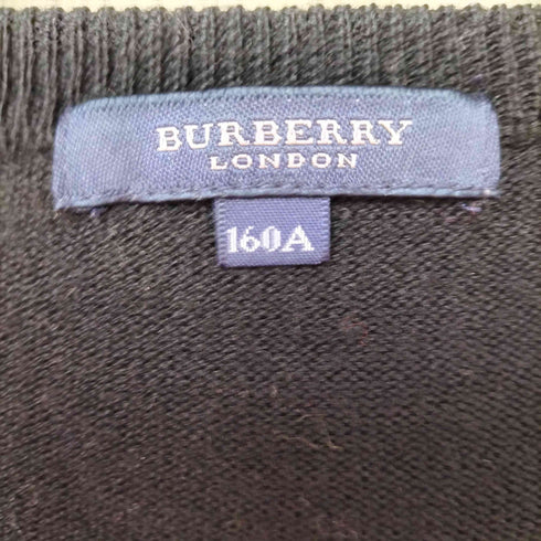 バーバリーロンドン BURBERRY LONDON ロゴ 刺繍 ウール ニット カーディガン レディース 160A