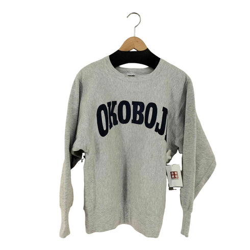 チャンピオン Champion 90s 刺繍タグ MADE IN USA REVERSE WEAVE 両面プリント 霜降りスウェット OKOBOJI メンズ import:M