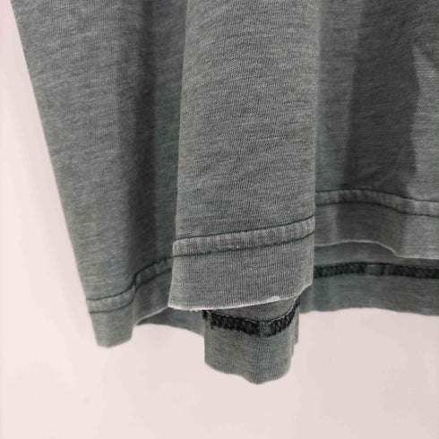 ワンポイント刺繍 クルーネックTシャツ メンズ