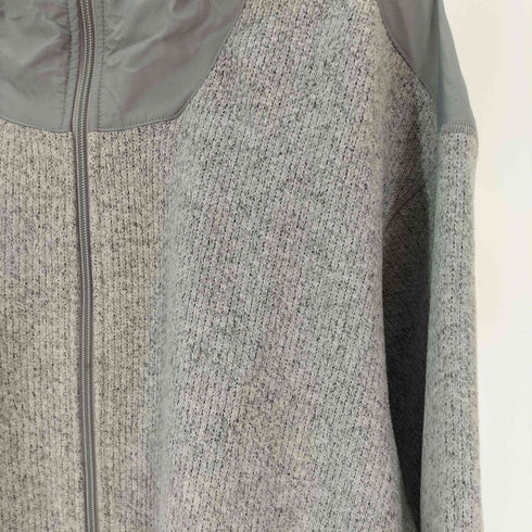 アディダス adidas 19AW ニットフリース ファブリック ミックス フルジップ パーカー メンズ 2XO