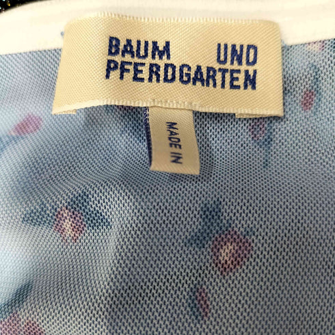 バウムウンドヘルガーデン BAUM UND PFERDGARTEN 24SS 花柄 総柄 ギャザー ポリ チューブ トップ レディース import:S
