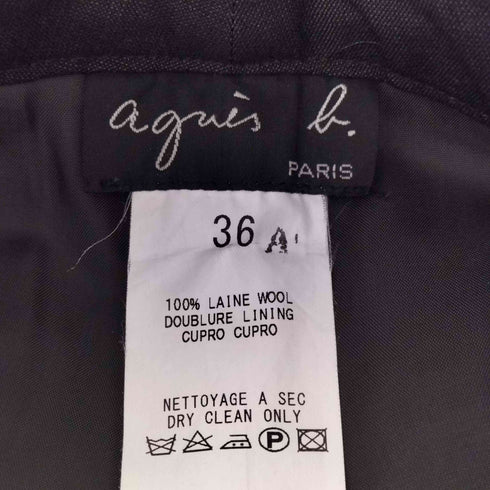 アニエスベー agnes b. ウールスラックスパンツ レディース DE:36