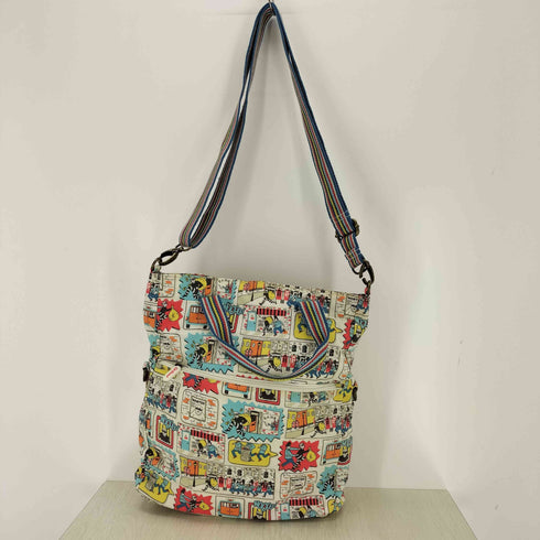 キャスキッドソン Cath Kidston 銀行泥棒 総柄 2wayバッグ レディース