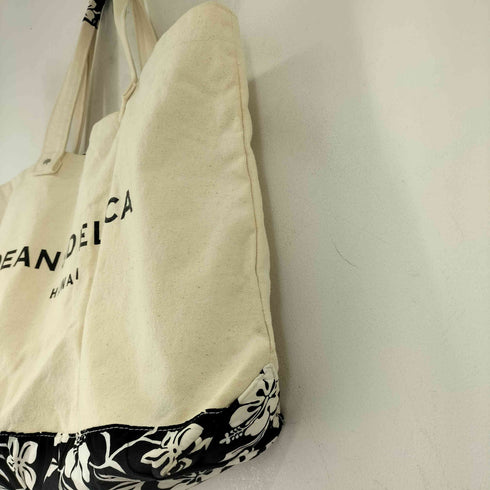 ディーンアンドデルーカ DEAN&DELUCA HAWAII フラワープリントトートバッグ レディース