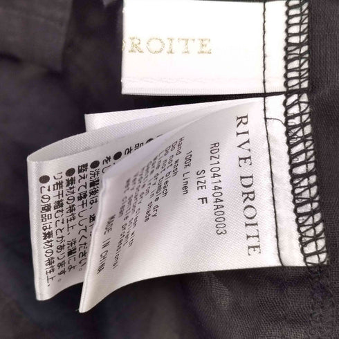 リヴドロワ RIVE DROITE ラミークロップドシャツ レディース FREE