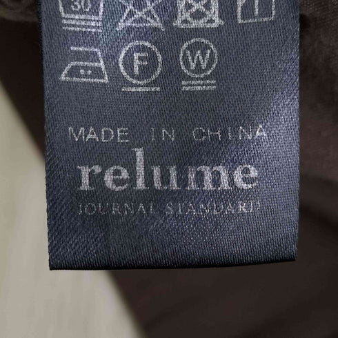 ジャーナルスタンダードレリューム JOURNAL STANDARD relume 20AW ストレッチハイウエストスリムパンツ レディース 38